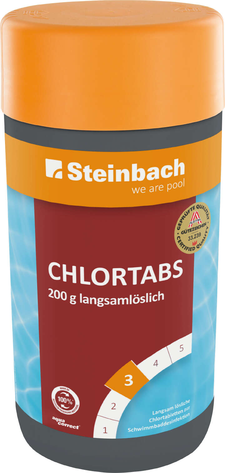 AQUA CORRECT Pool Chlortabs 200 g langsamlöslich